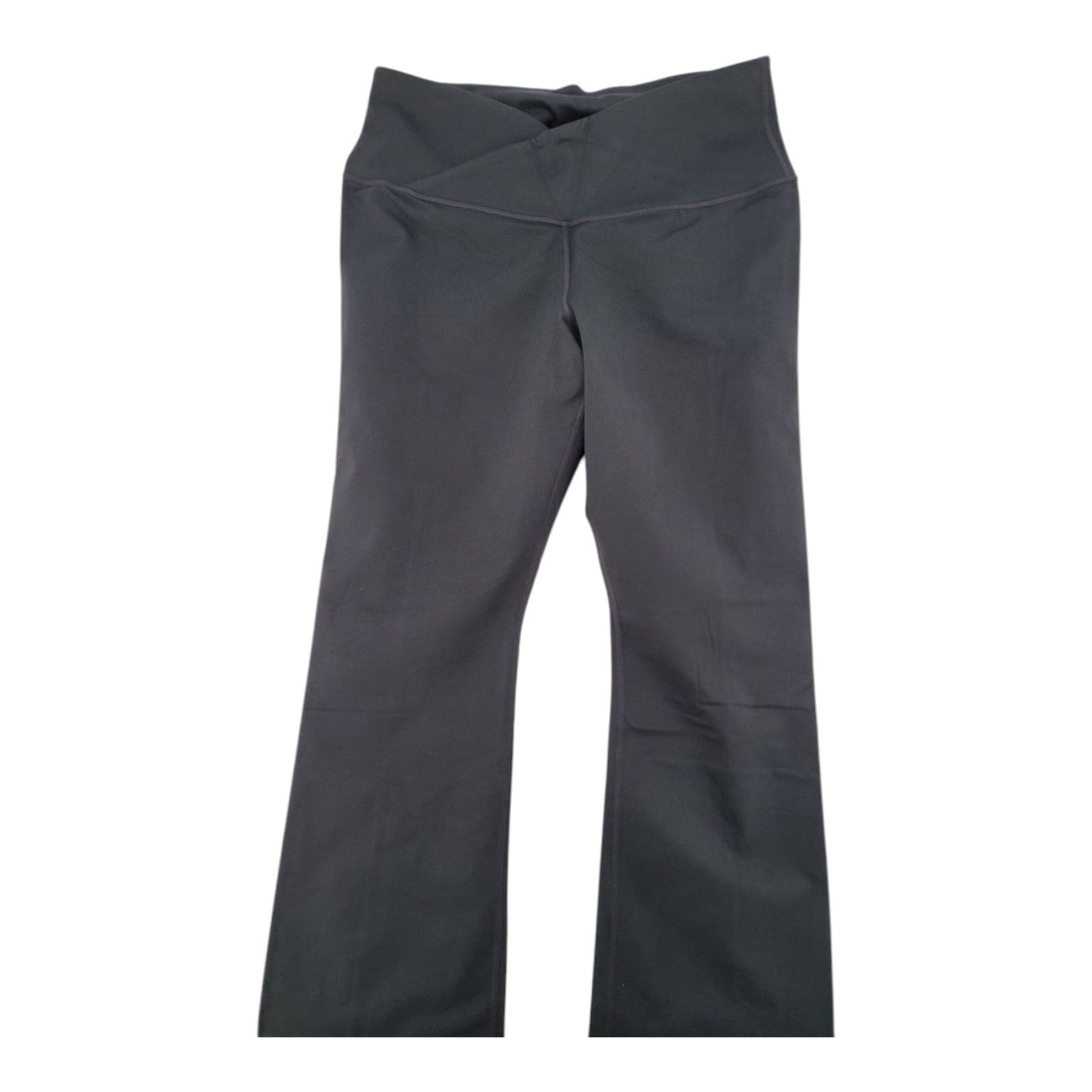 Core 10 Women's Black Crossover Waist Yoga Pants Bootcut Stretch Activewear 2X
