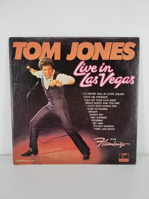 VTG 1969 TOM JONES Live In Las Vegas 12" LP Vinyl (PAS 71031)