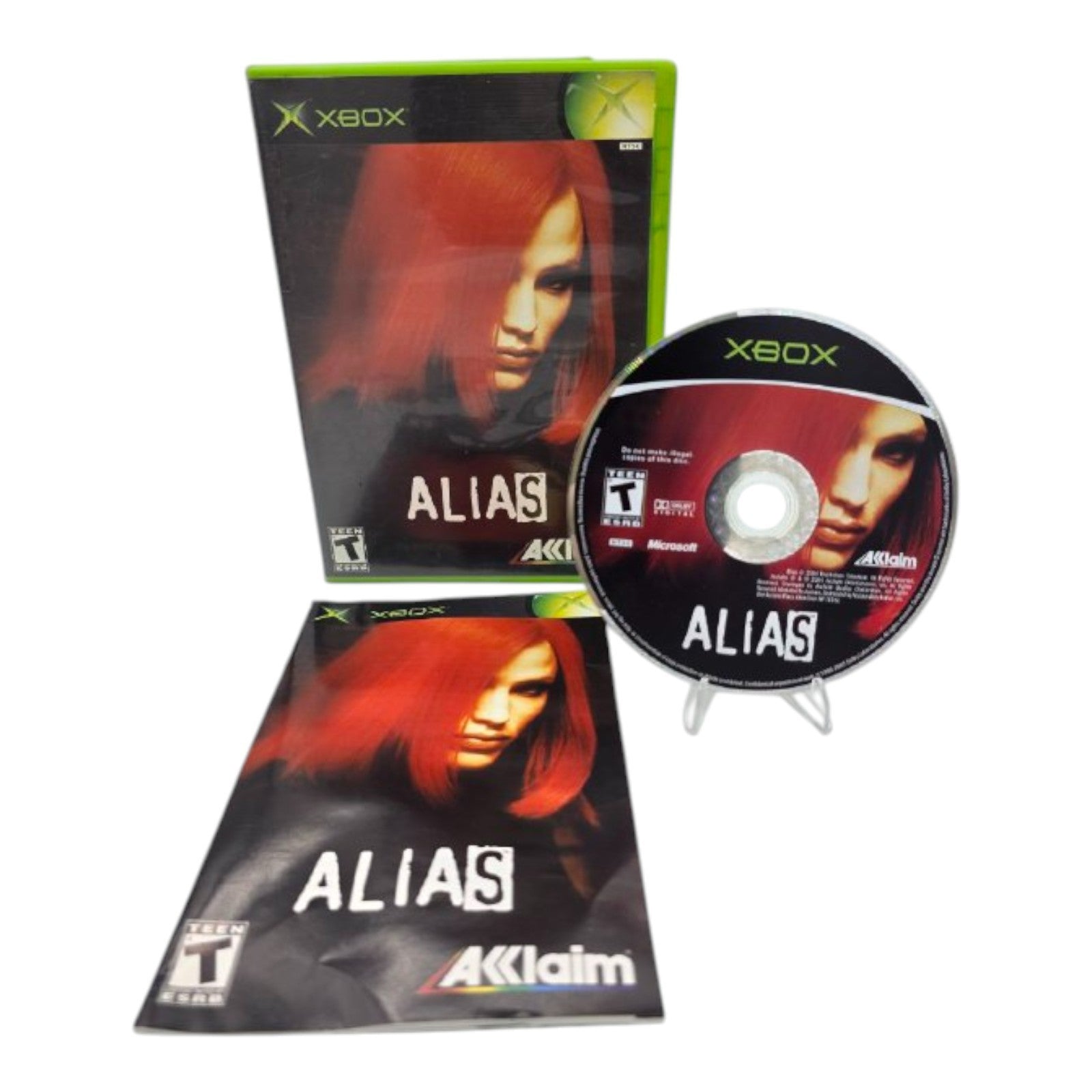 Alias Xbox Game Complete with Case Manual 2004 Tested