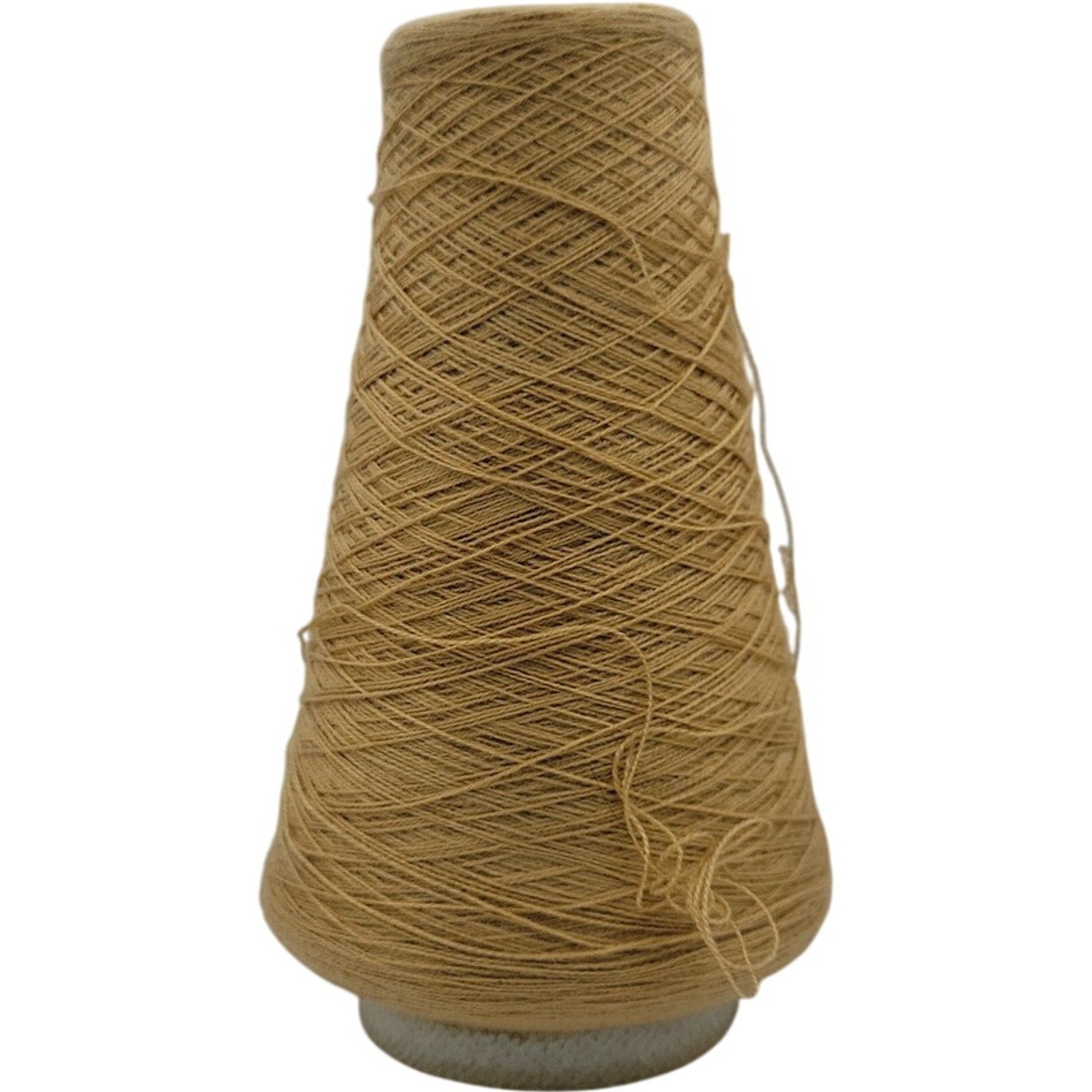 Vintage Pisgah Yarn 2/24 Honey 61-L Acrylic Weaving Knitting Yarn Cone Lot 7036