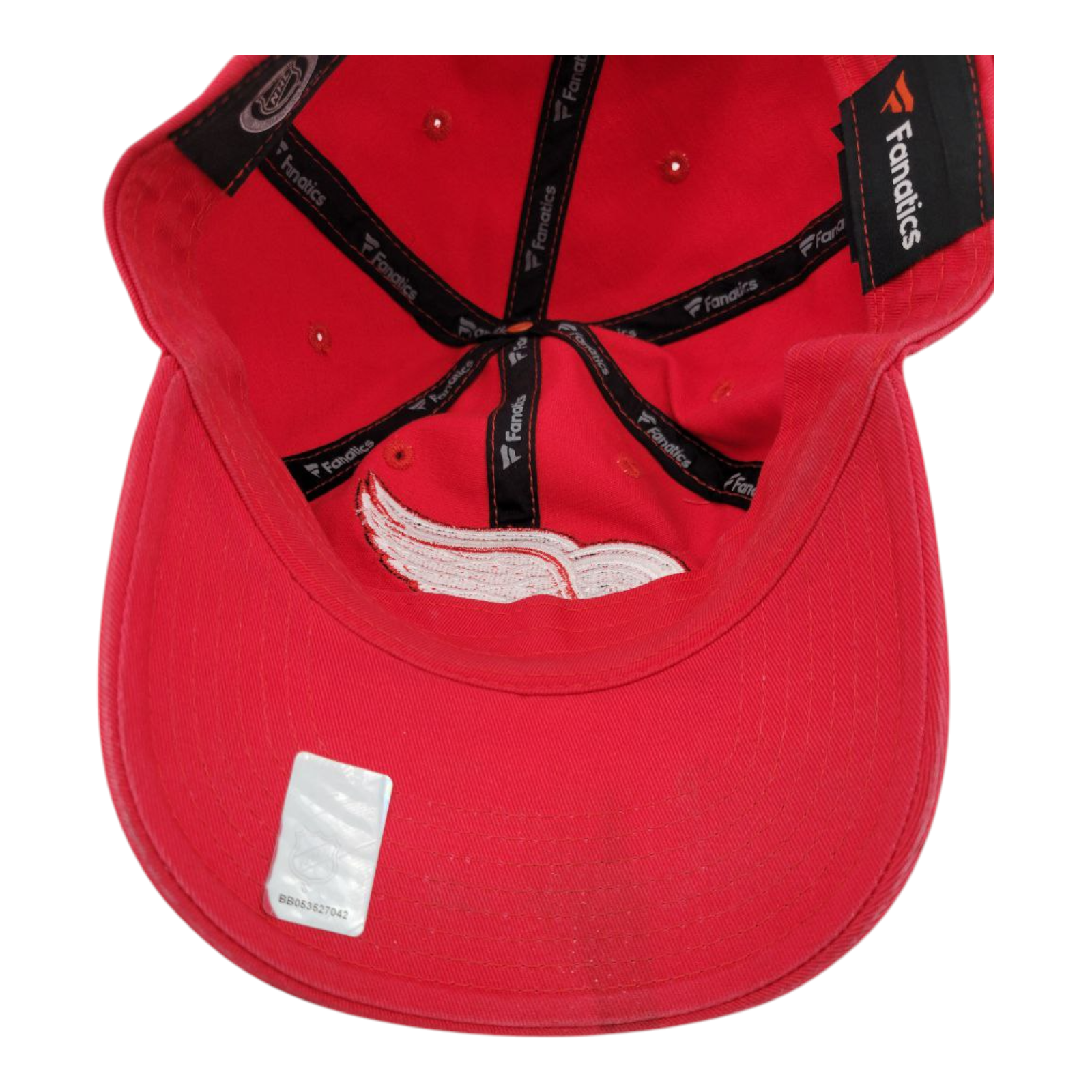 Fanatics Detroit Red Wings Adjustable Strapback Hat NHL Official Red Cap