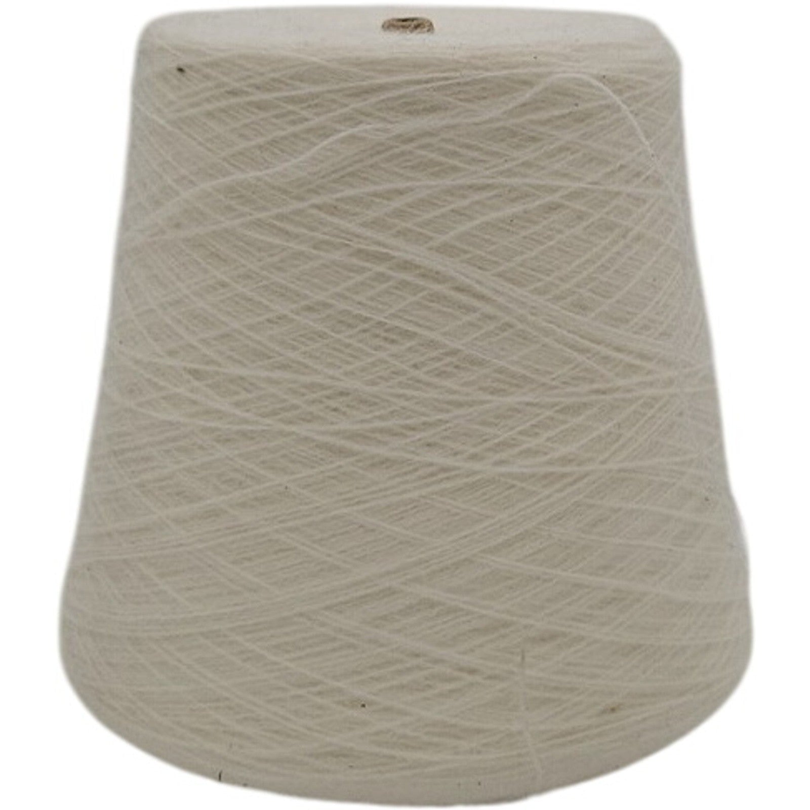 Vintage Spinnerin Bone Off White Acrylic Weaving Yarn Cone 2/24 Lot 20642