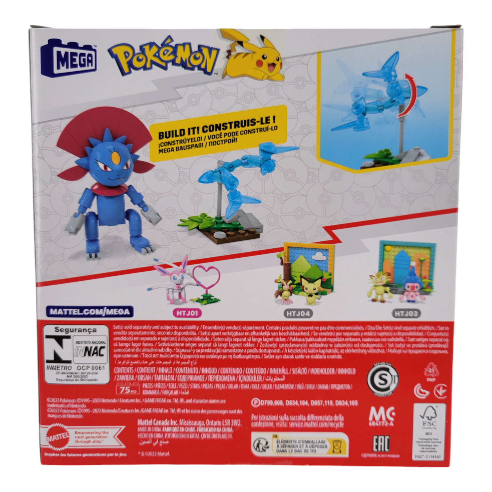 Mega Construx Pokémon Weavile Dimoret Building Toy Set 75 Pieces