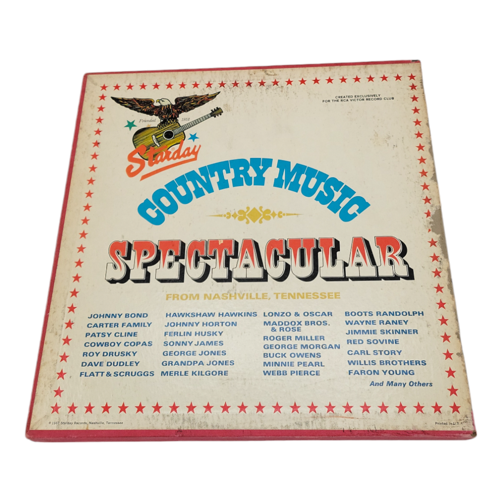 1967 RCA Victor Record Club Starday Country Music Spectacular LP 6 Album Set