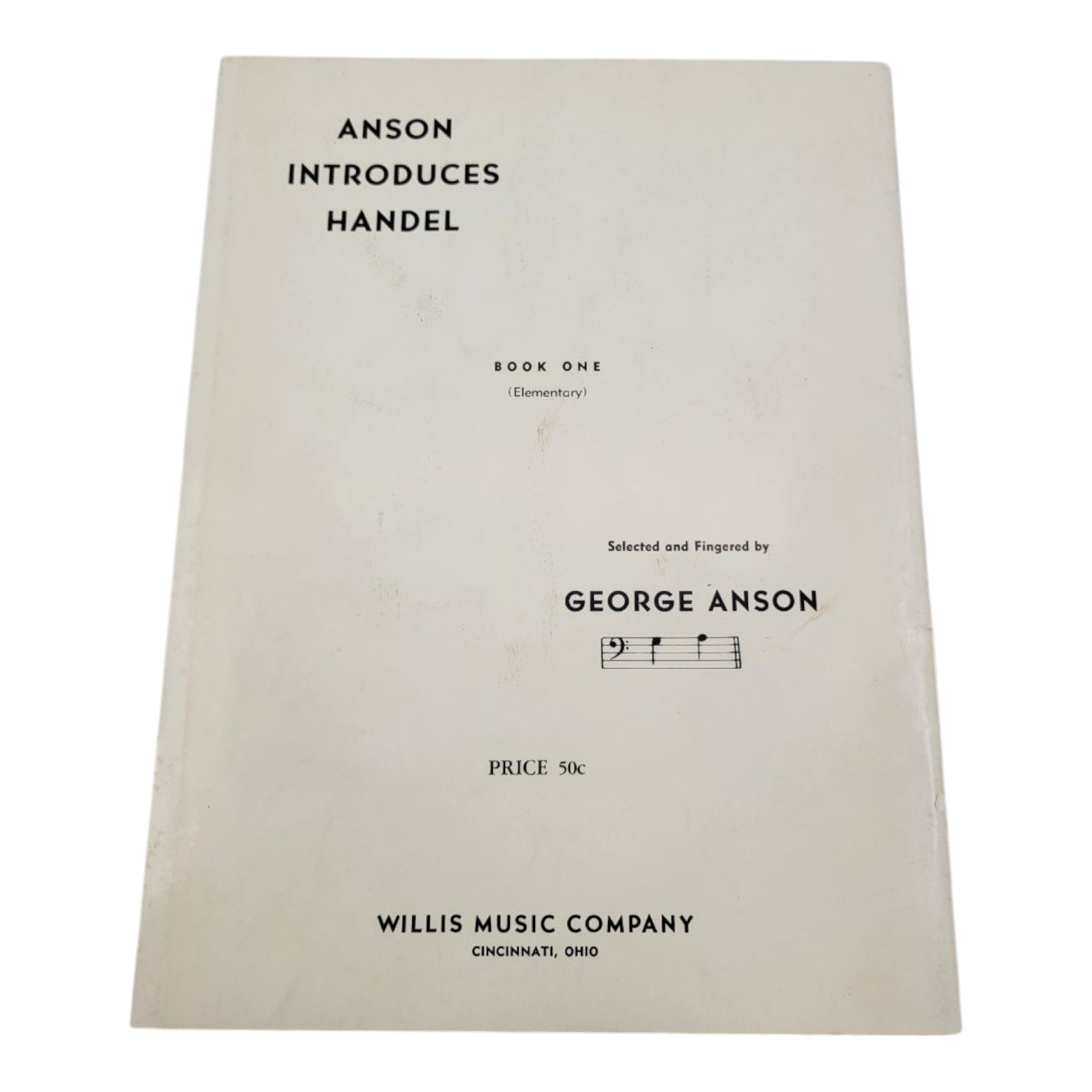 Anson Introduces Bach and Handel Piano Books by George Anson Willis Music Co