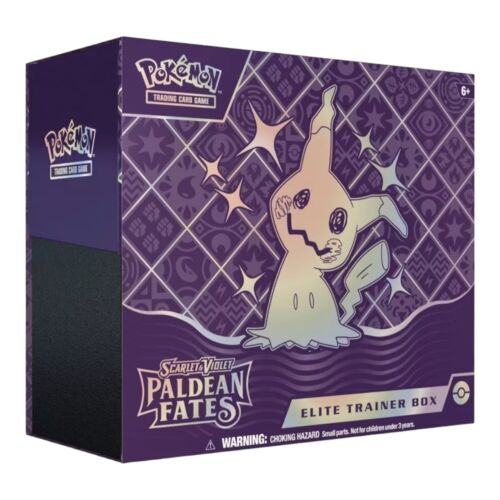 Nintendo Pokemon TCG Scarlet and Violet Paldean Fates Elite Trainer Box 9 Packs