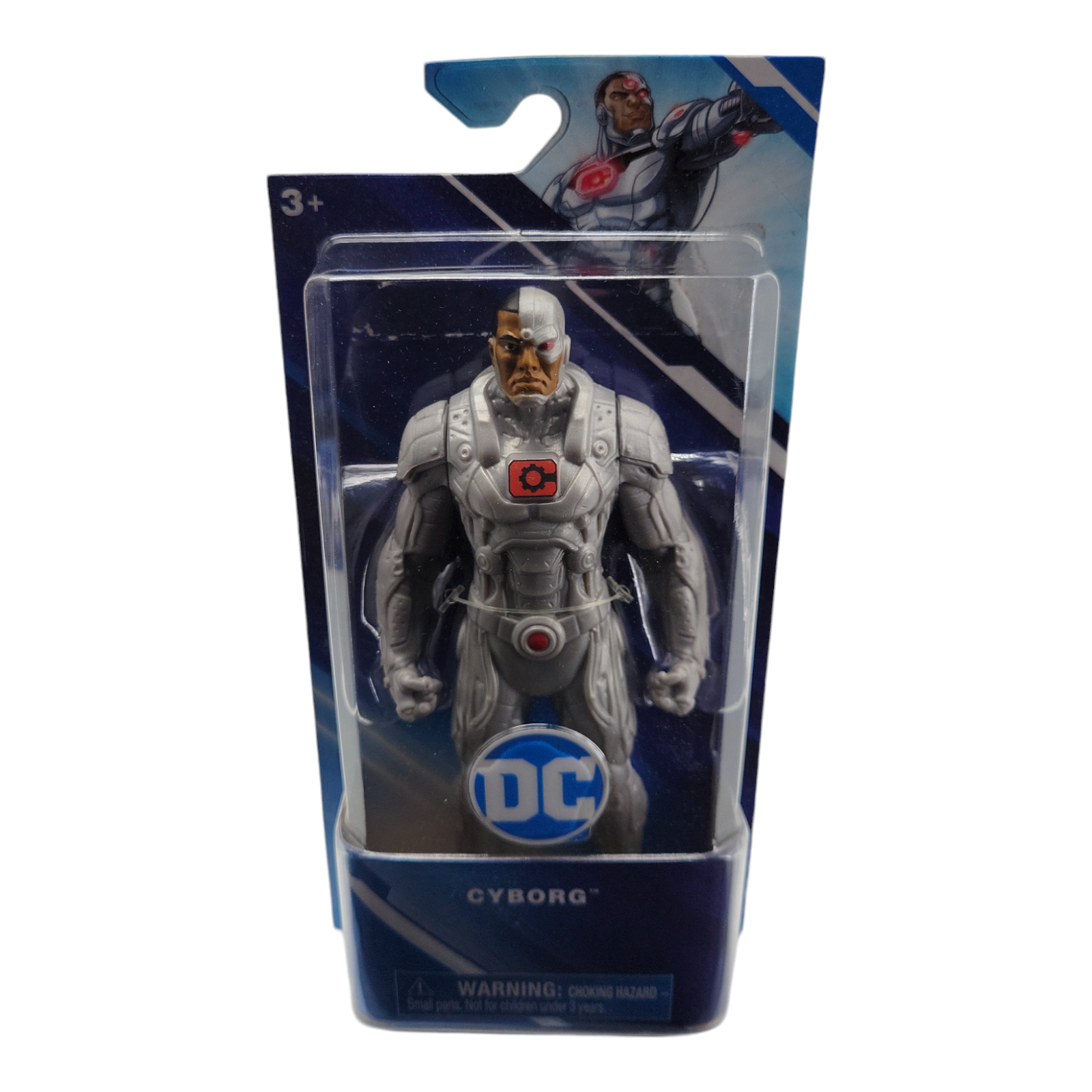 DC Comics Cyborg Grey and Red Action Figure 6-Inch by Spin Master