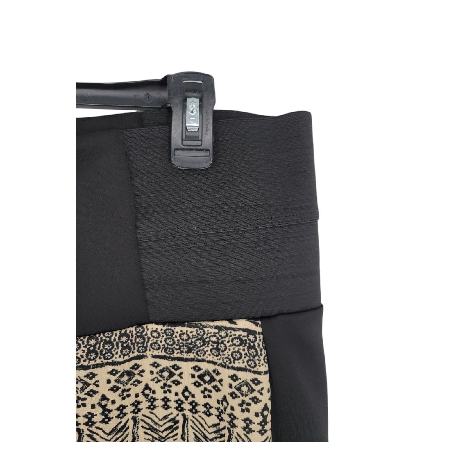 Eye Candy by One Step Up 3X Black Beige Tribal Print Stretch Leggings Plus