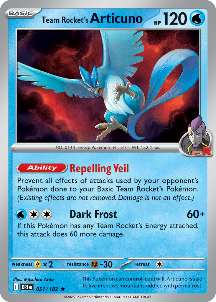 Team Rocket's Articuno 51/182 Destined Rivals
