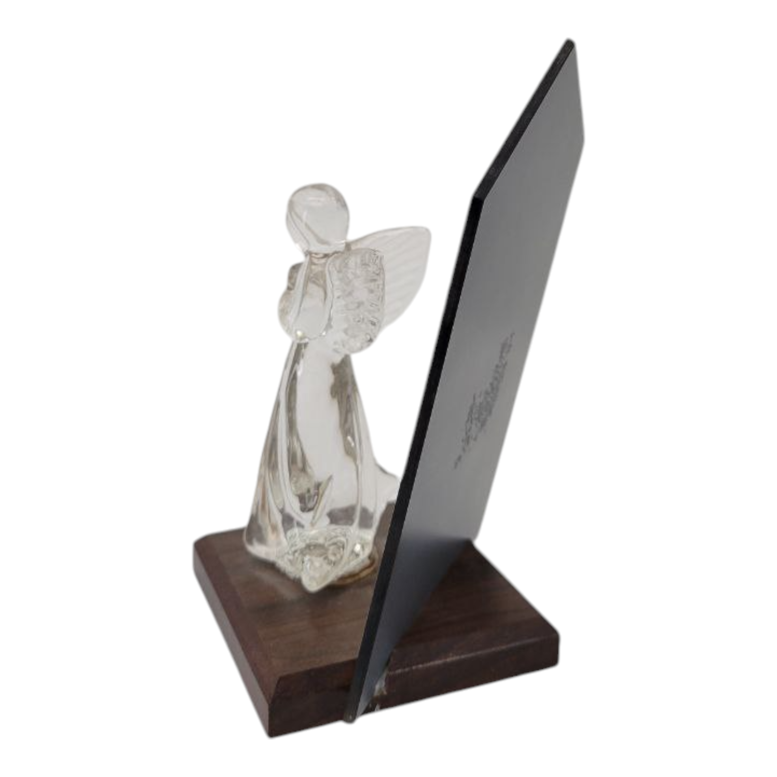 Dacra Glass Angel To My Wife Plaque Figurine Decor