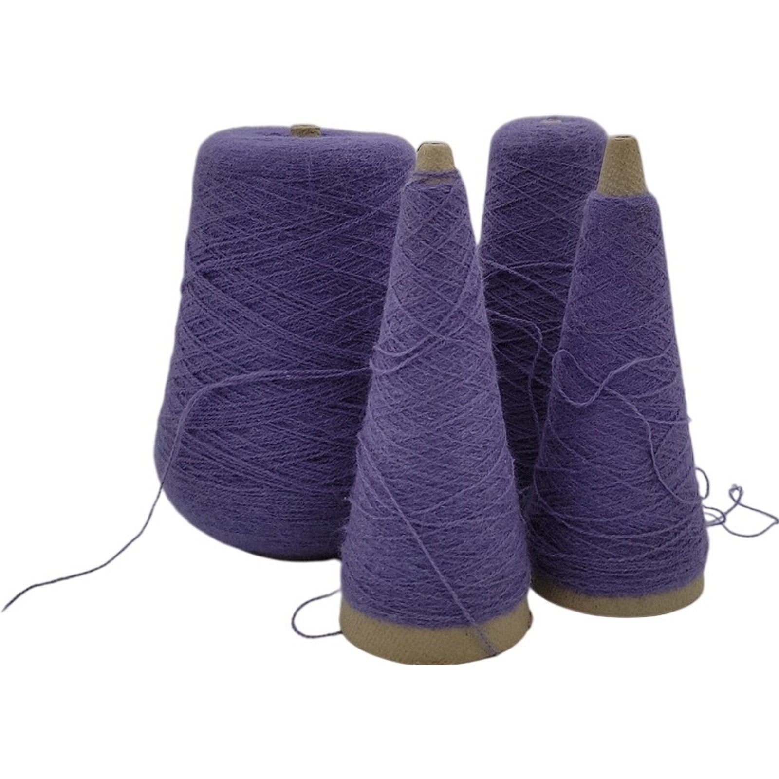 Vintage Templon 2/24 Blueberry O/N Weaving Knitting Cone Yarn Lot of 4
