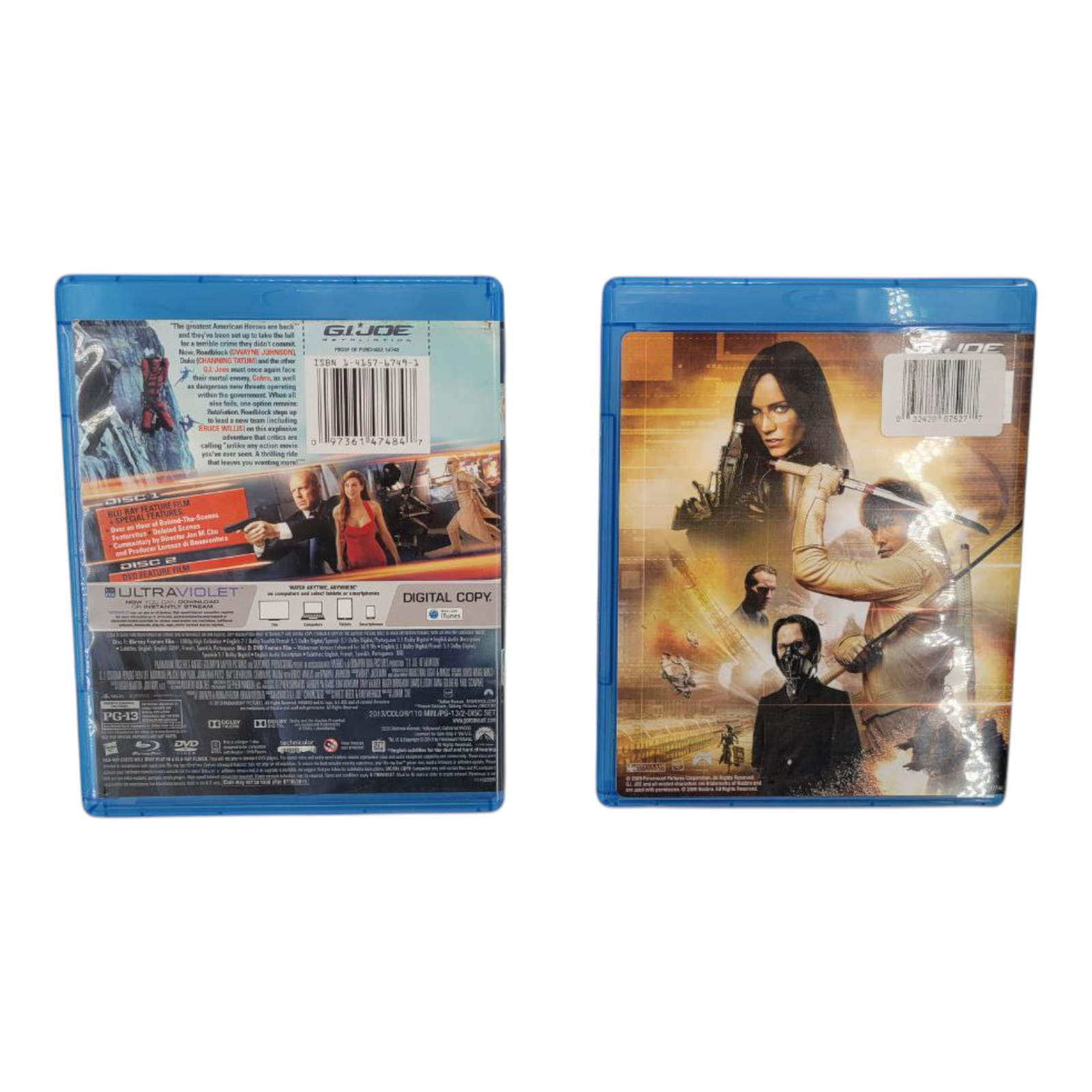 GI Joe Retaliation and Rise of Cobra Blu-ray DVD Bundle