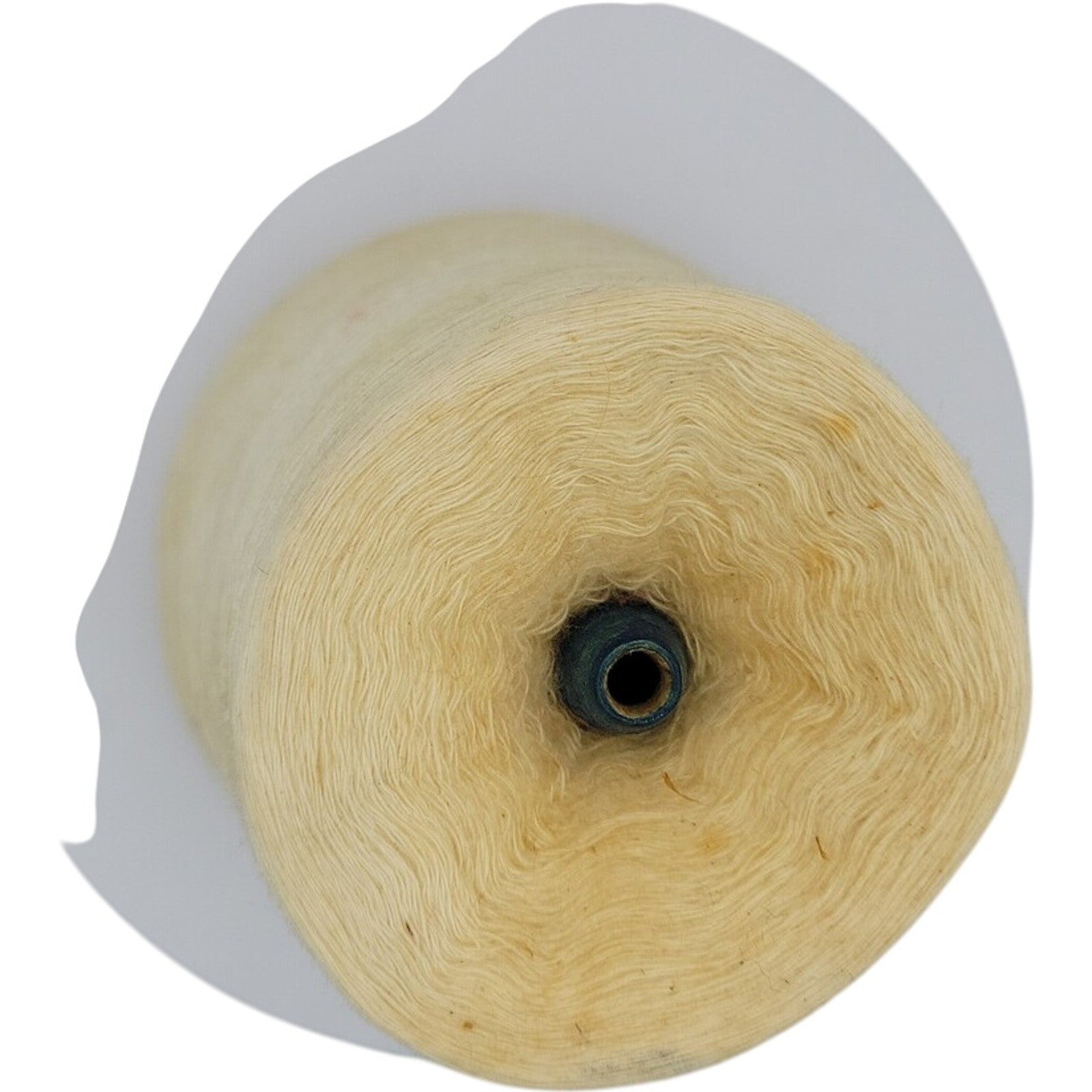 Vintage Piedmont Processing Cotton Combed Bleached White Yarn Cone 22/1
