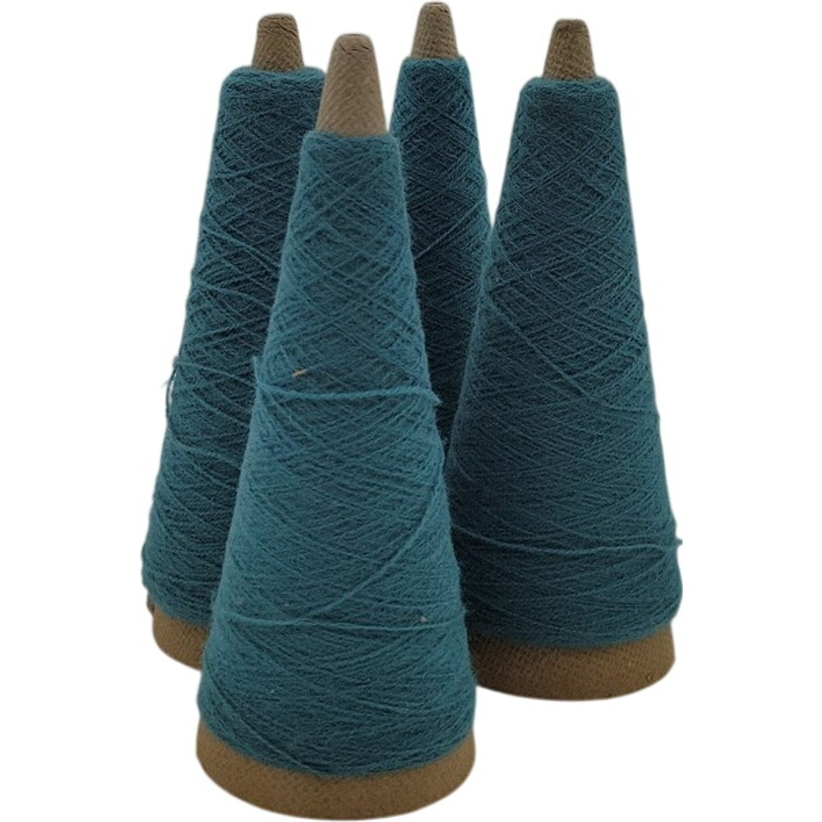 Vintage 1980s Phoenix Dye Works 2/24 Commonwealth Green 55521 Cone Yarn Lot of 4