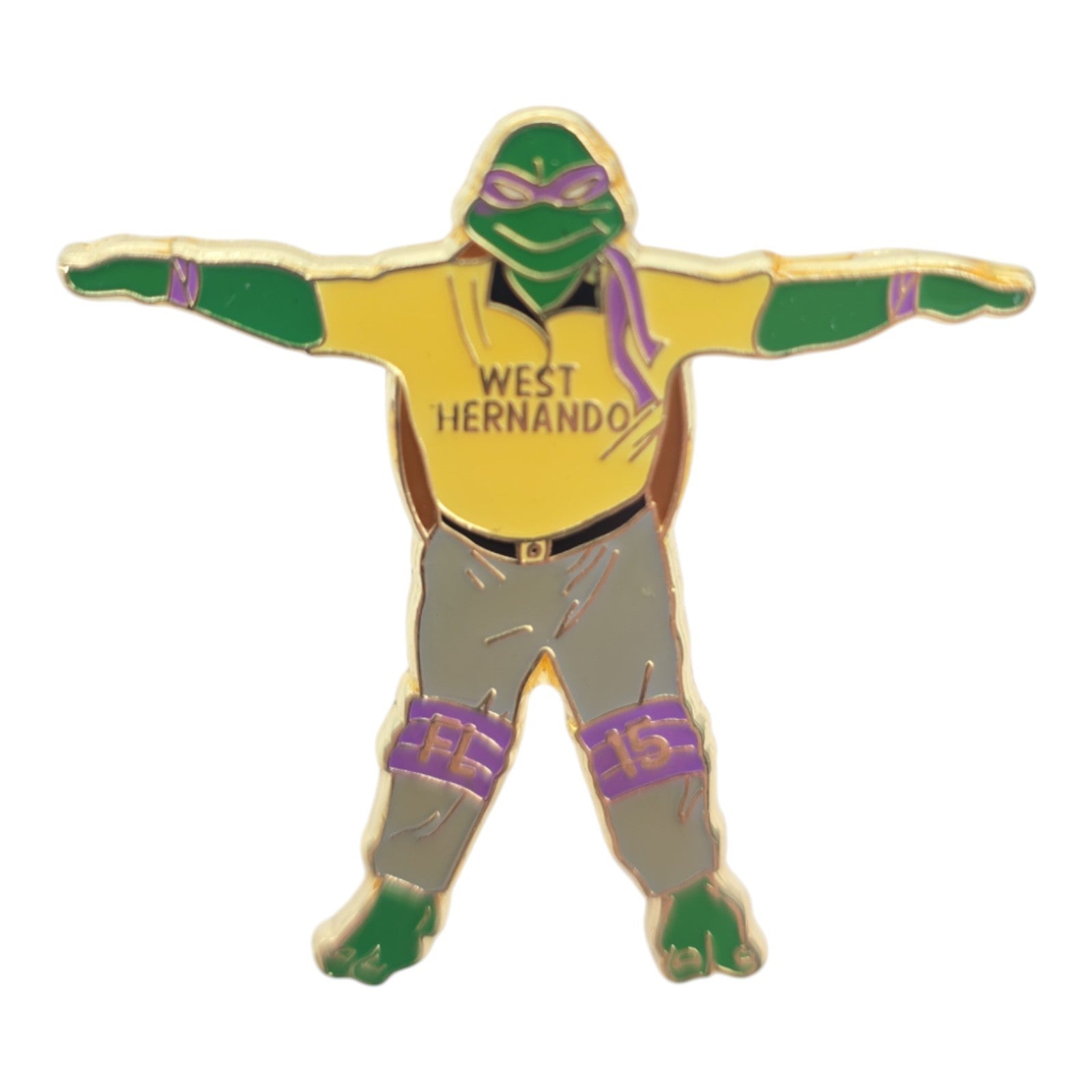 West Hernando Little League Baseball Umpire & Ninja Turtle Pins Lot of 7