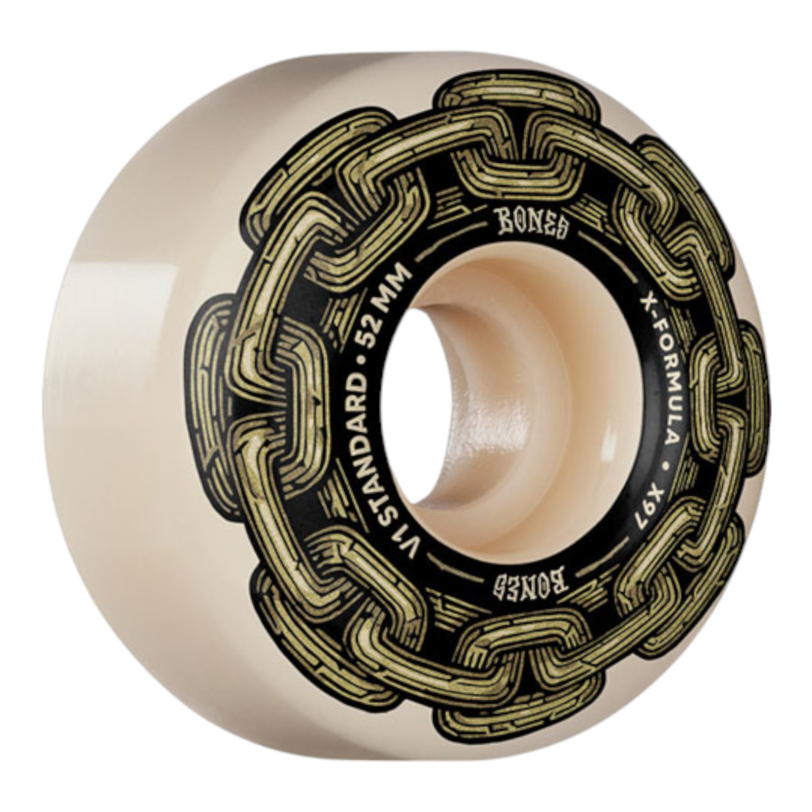 Bones X Formula Gold Chain V1 Standard 52mm 97A Skateboard Wheels Set of 4