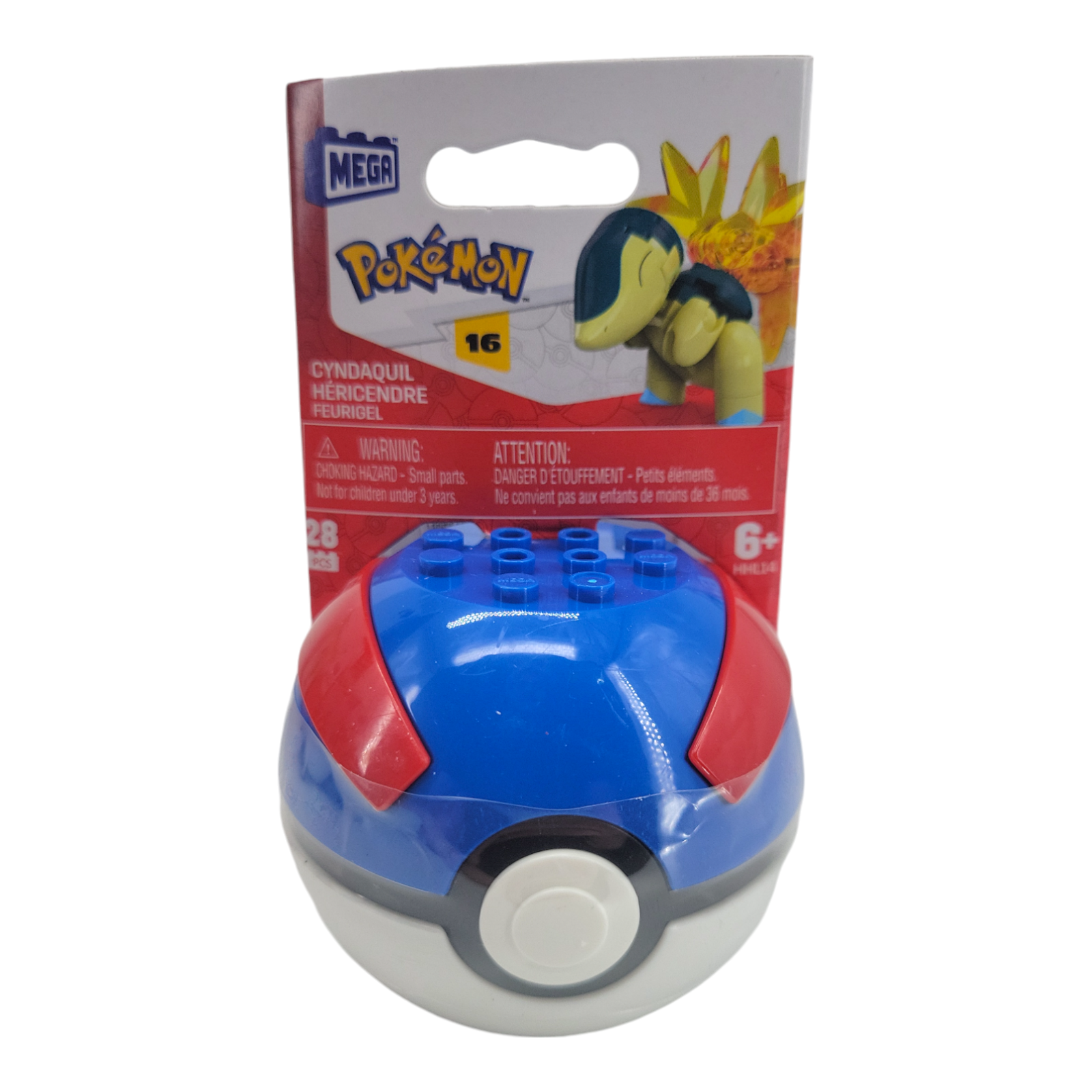 MEGA Pokemon Cyndaquil Building Set with 28 Pieces and Poke Ball