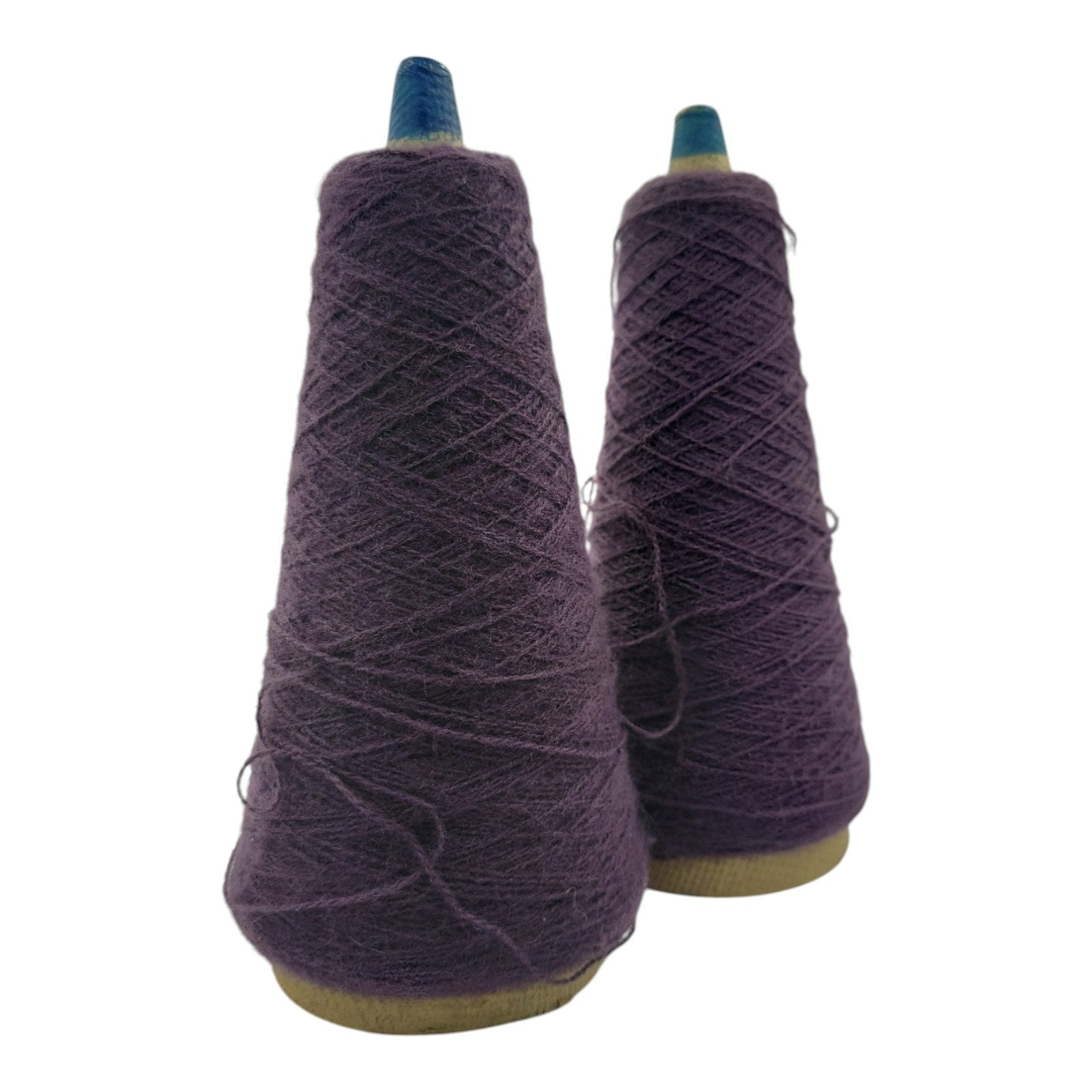 Vintage Phoenix Dye Works Yarn Cone Federal Elderberry 2/24 Lot of 2
