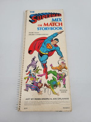 Vintage The SUPERMAN Mix or Match Storybook 1979 Ross Andru/Joe Orlando