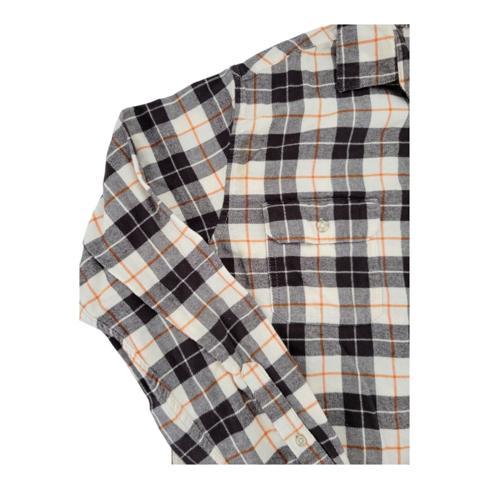 Goodfellow & Co Standard Mens Flannel Button Up Long Sleeves Shirt Size L