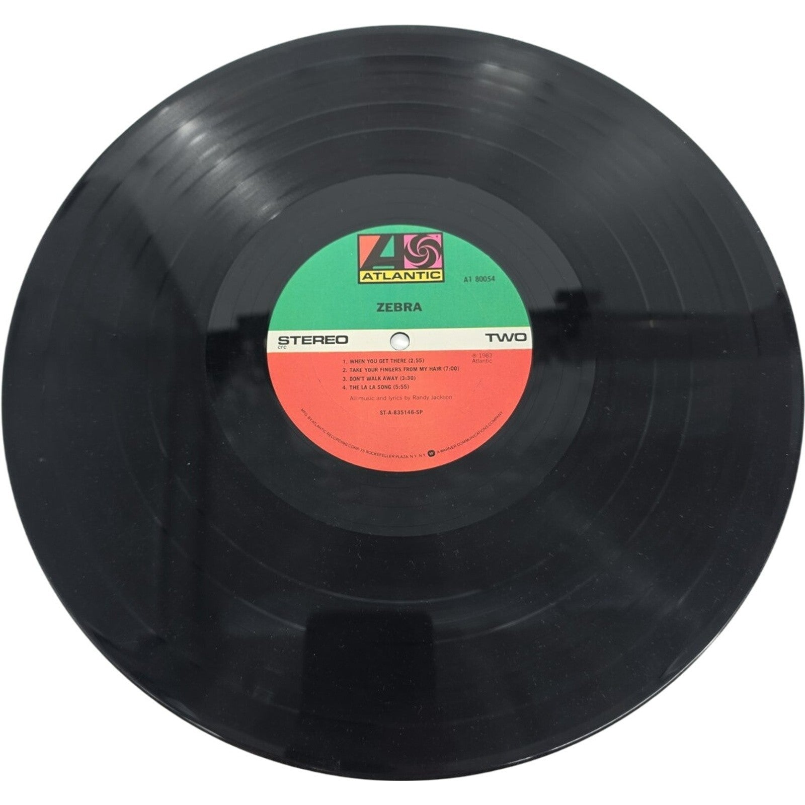 Zebra Self-Titled Near Mint Vinyl Atlantic Record 1983 Vintage