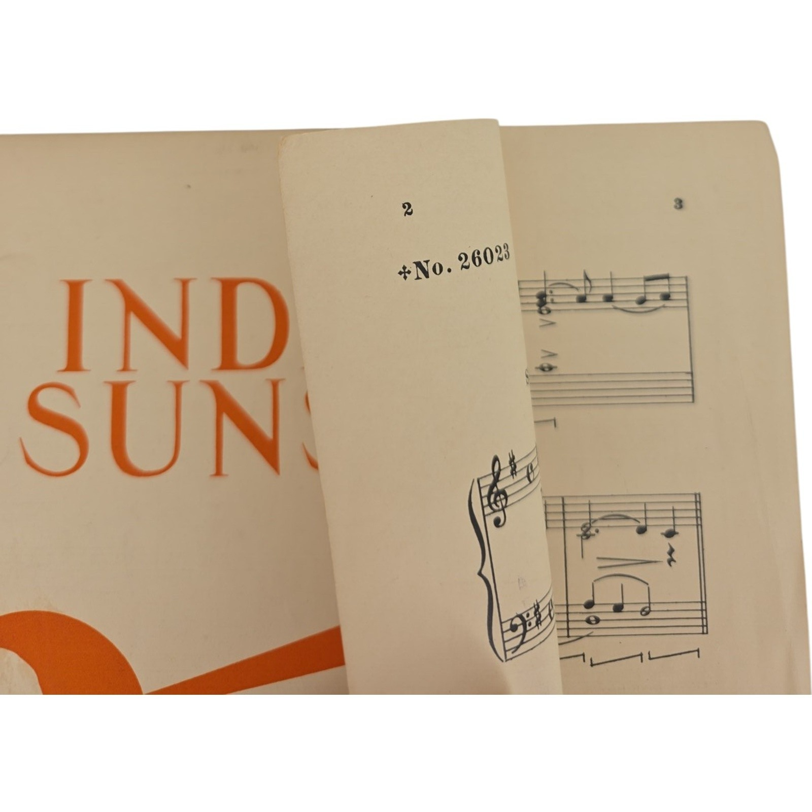 Indian Sunset 1933 Vintage for the Piano Sheet Music by Gustav Klemm