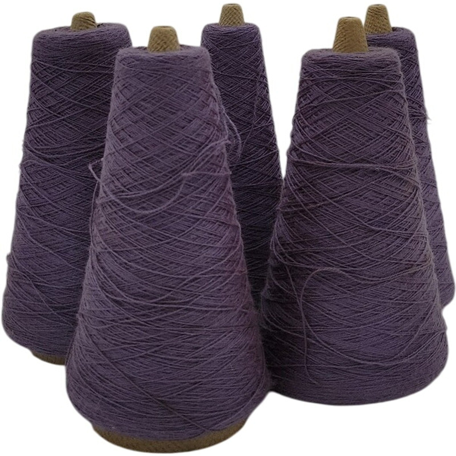 Vintage Dixie Yarns 2/24 Brt. Acrilan 02806 Cone Yarn Lavander 76279 Lot of 5