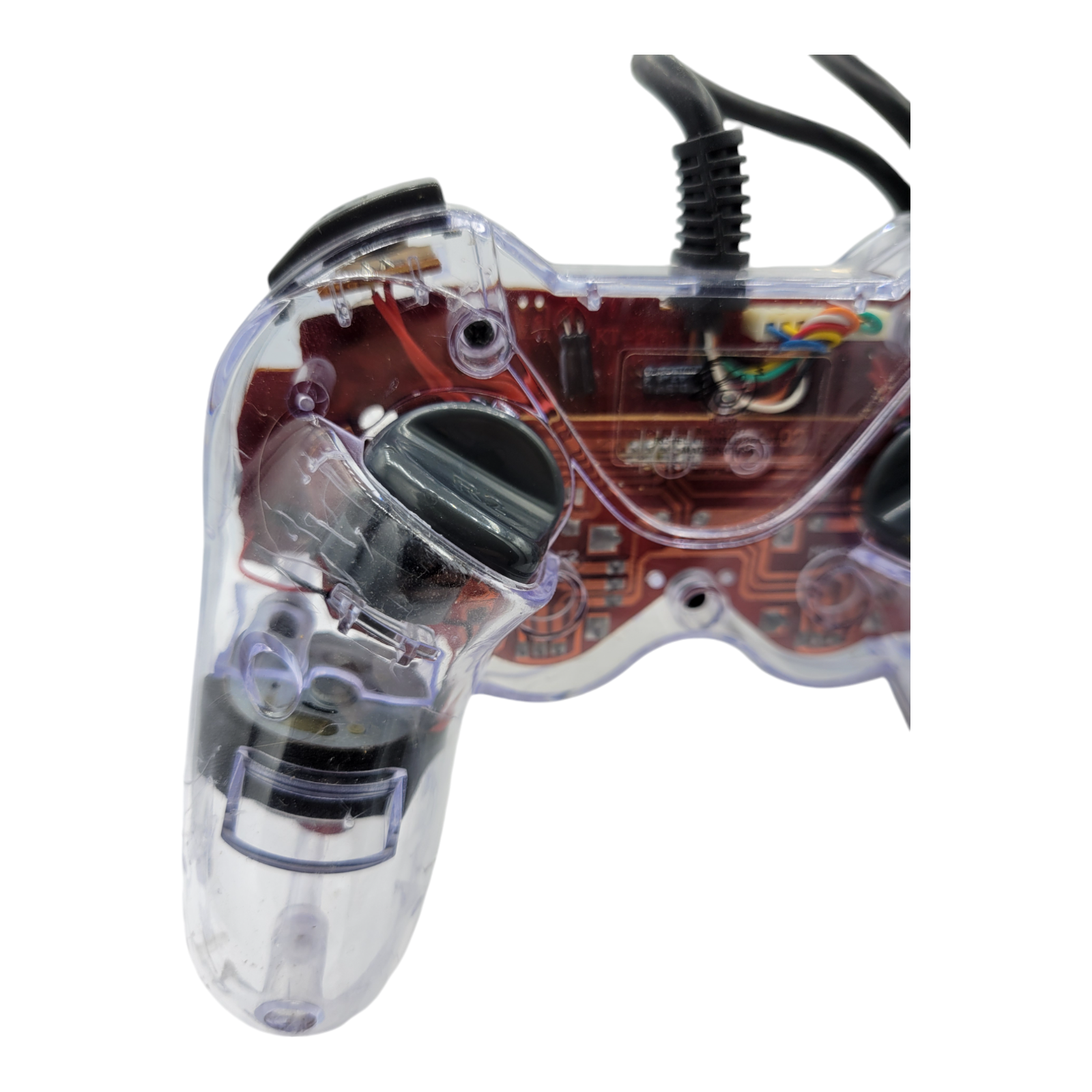 Pelican Chameleon Wired Controller Transparent Game Pad Sony PlayStation 2 PS2