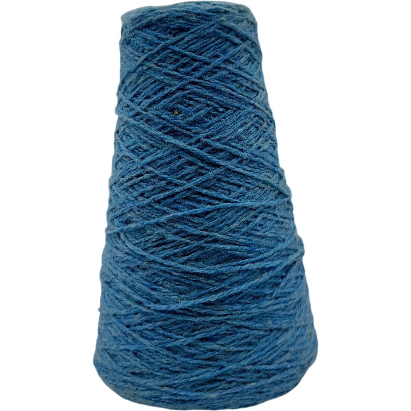 Vintage Teal Blue Weaving Knitting Crochet Cone Yarn