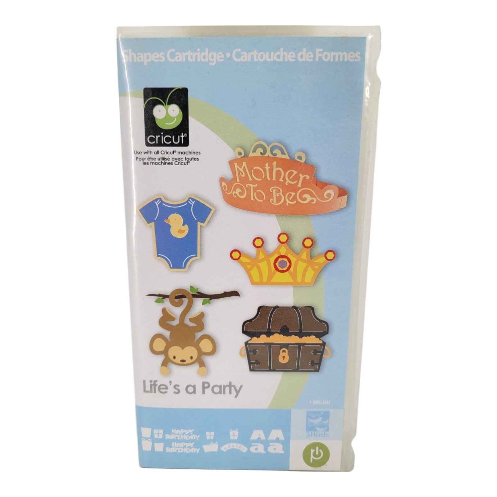 Cricut Life's A Party Shapes Cartridge Scrapbooking Craft Tool