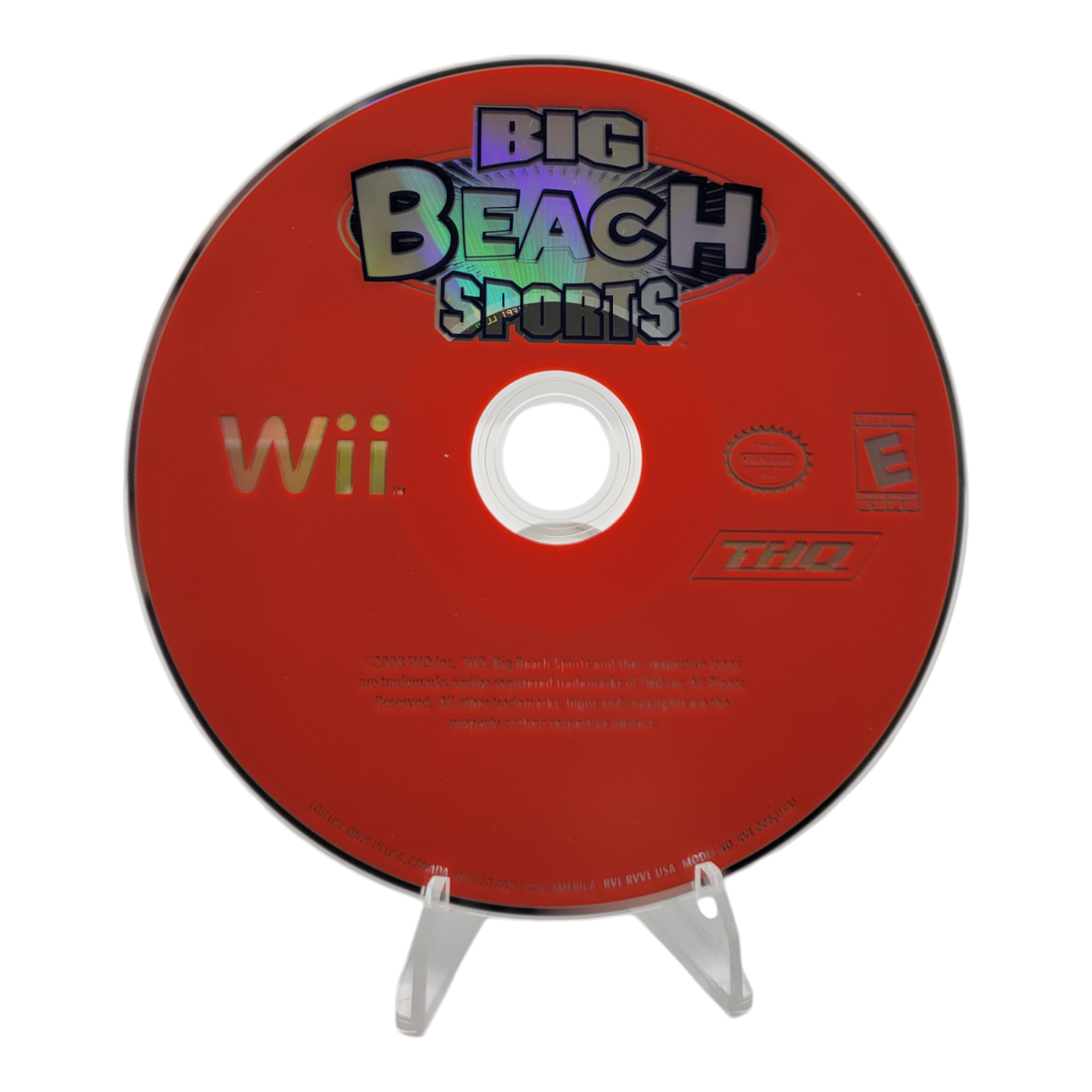 Nintendo Wii Big Beach Sports Game THQ 2008 Complete with Case and Manual