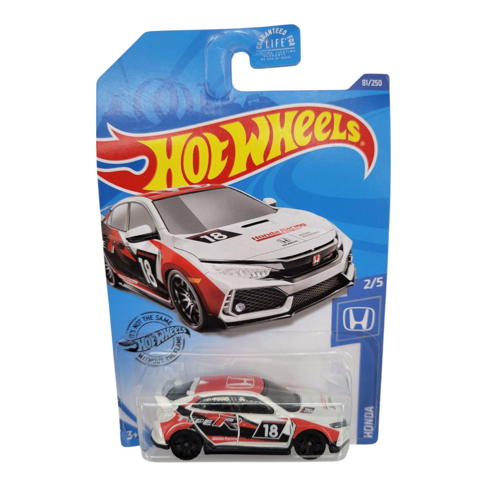 Hot Wheels 2018 Honda Civic Type R White Red Black 81/250 2/5 Honda Series