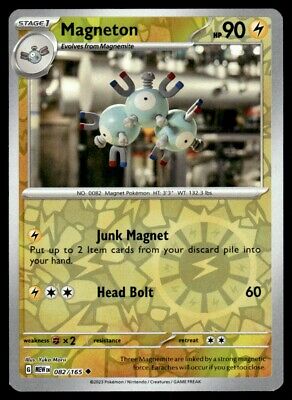 Pokemon 2023 Scarlet & Violet 151 Magneton Reverse Holo Uncommon Near Mint Card