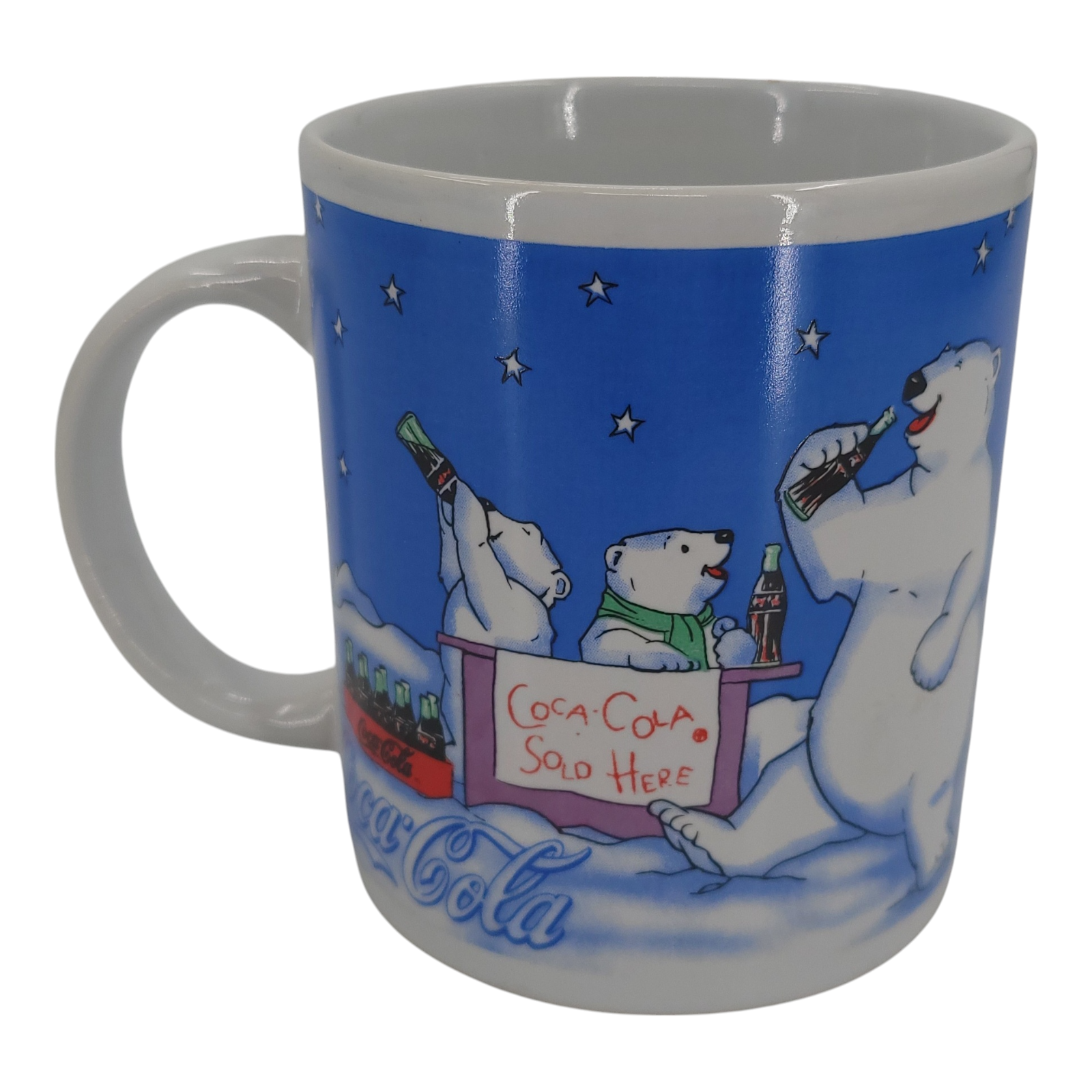 Vintage 1998 Gibson Coca Cola Polar Bear Coffee Mug Cup