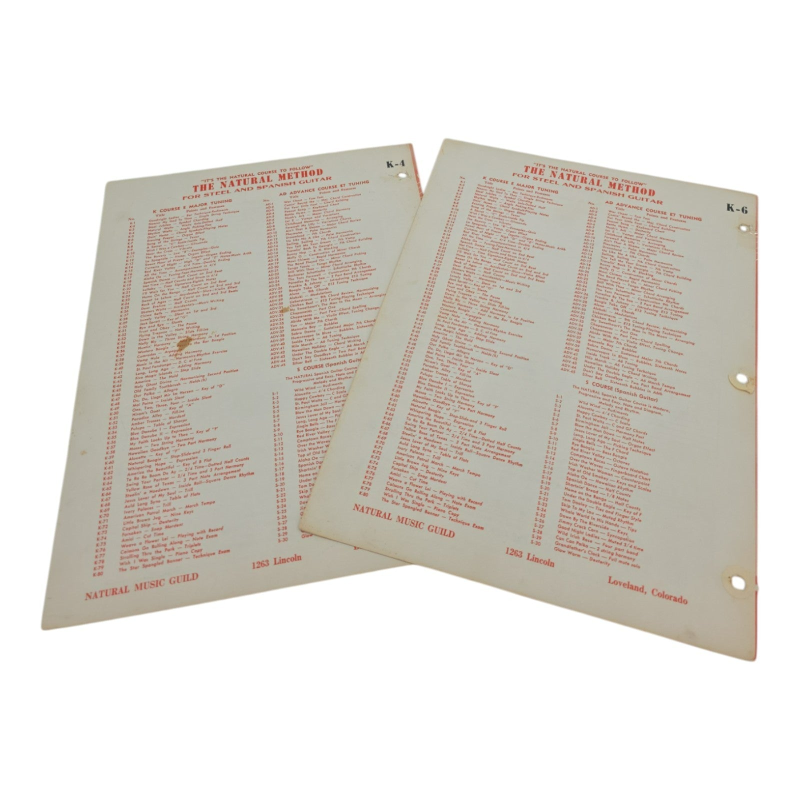 The Natural Method Electric Guitar Sheet Music Set of 2 Goin Home Natural Waltz