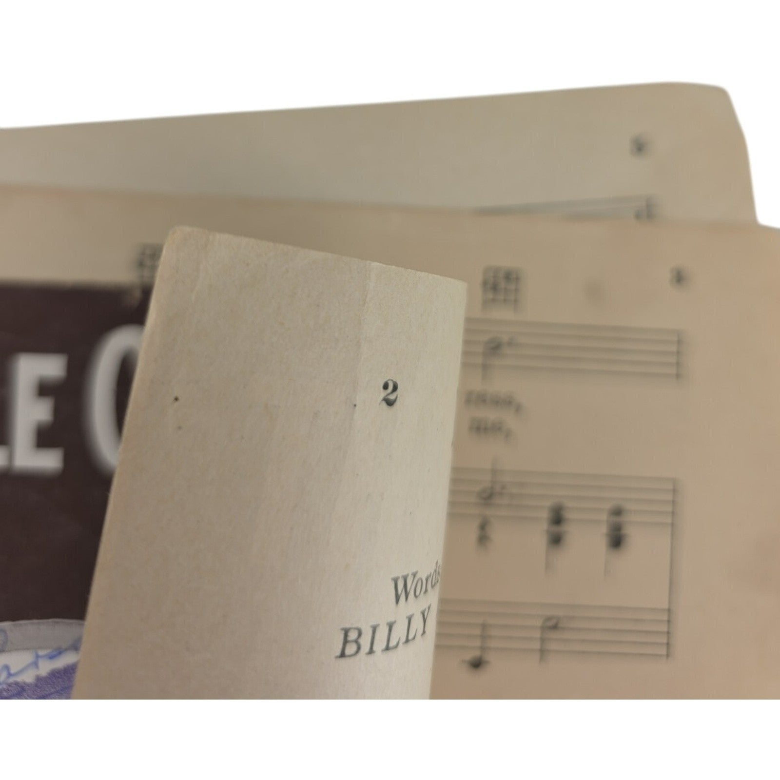 Vintage Sheet Music 1925 in The Middle Of The Night by Billy Rose