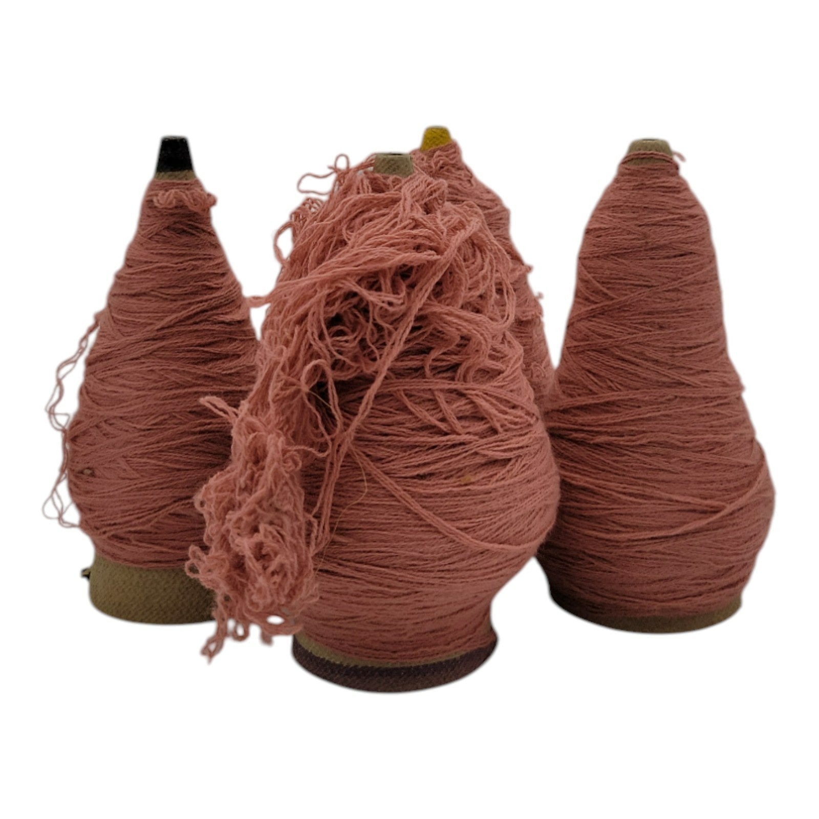 Vintage Glenspun 2/24 Bone Dyed Yarn 1/28 Creslan Snow Acrylic Lot of 4
