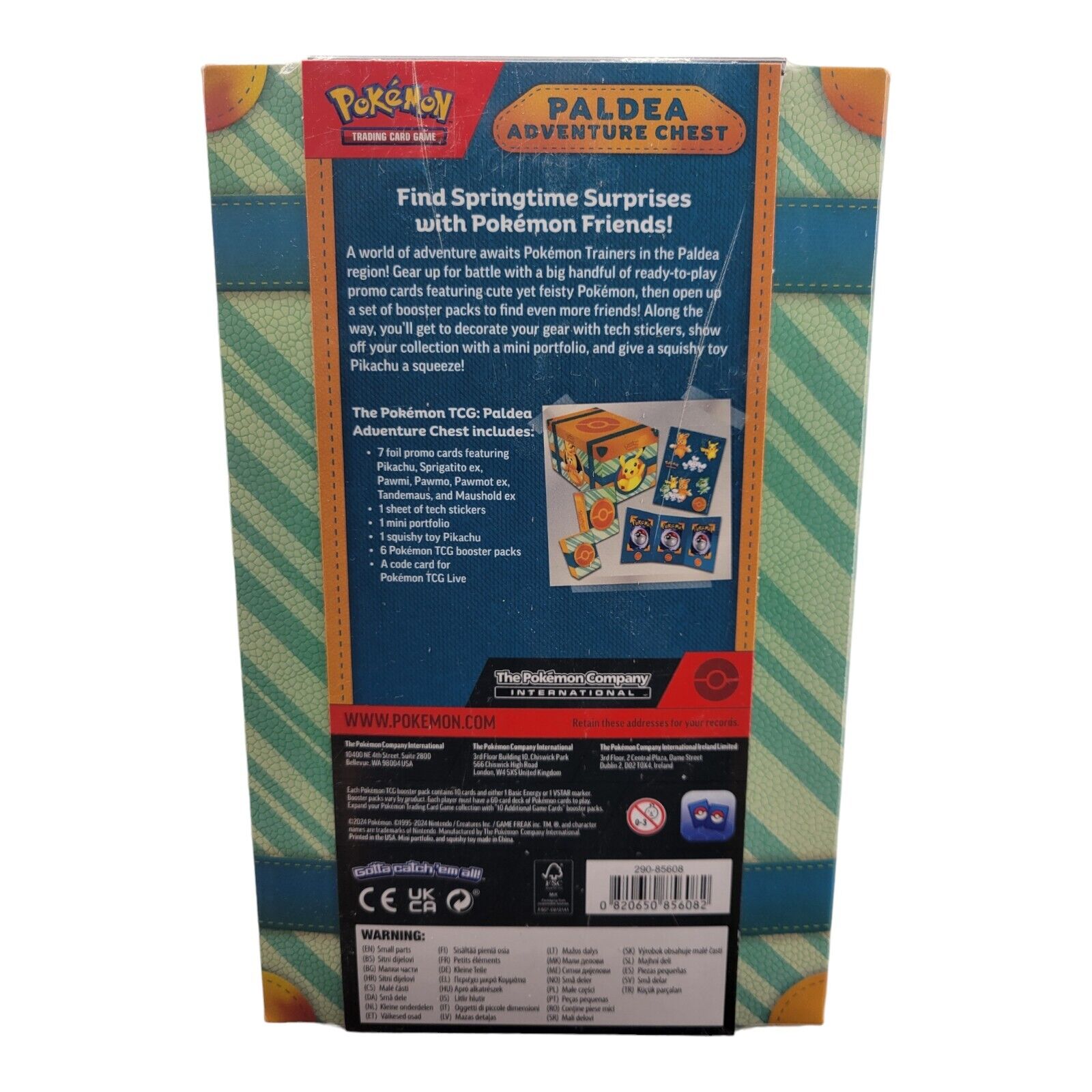 Nintendo Pokemon Scarlet and Violet TCG Paldea Adventure Chest