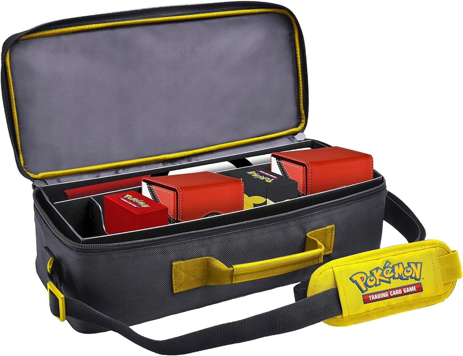 Ultra Pro Pokemon Pikachu Deluxe Gaming Trove Deck Holder Carrying Card Case TCG