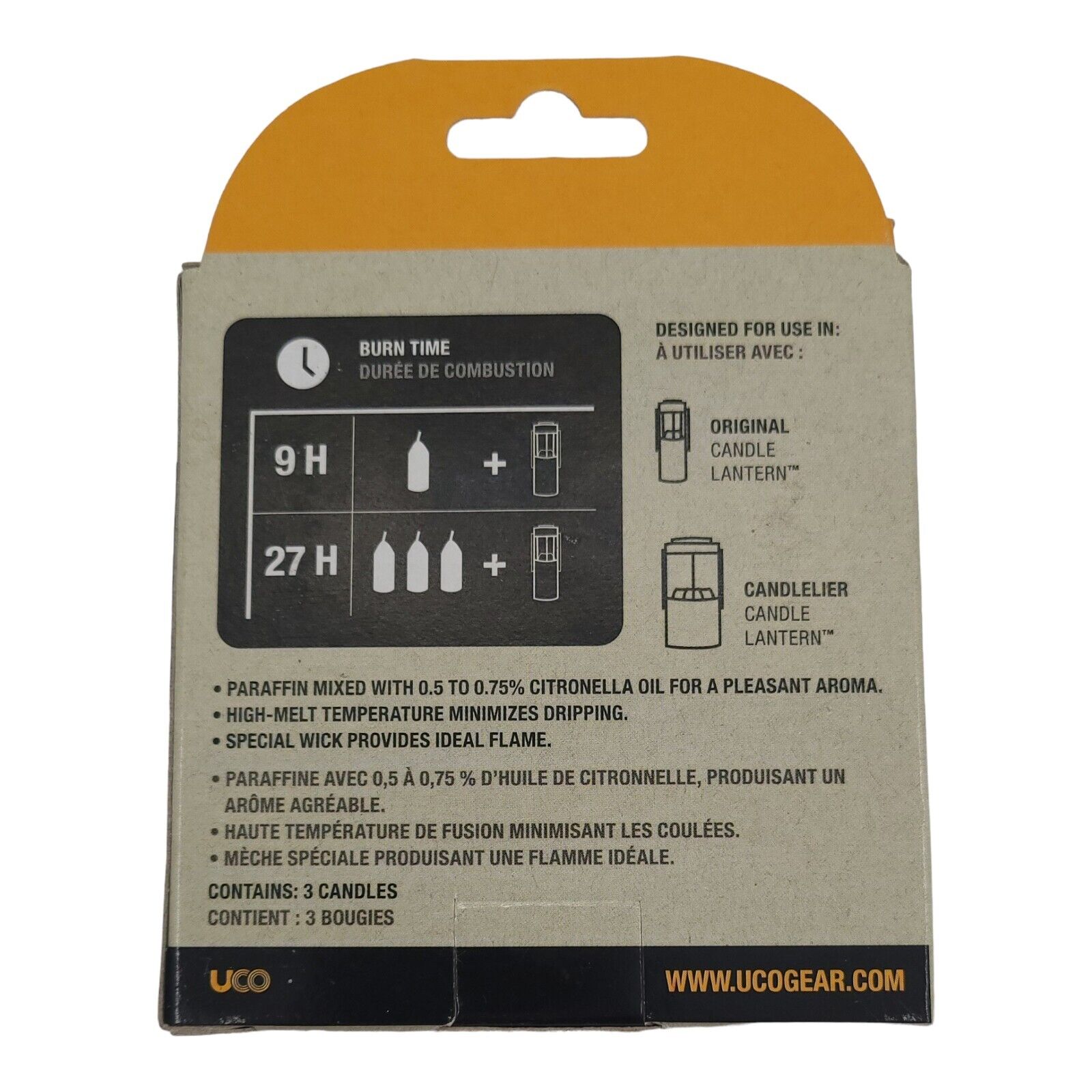 UCO Citronella Candles 3 Pack