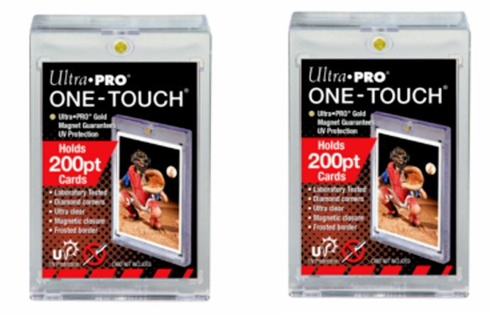 Ultra PRO 200PT UV ONE-TOUCH Trading and Gaming Card Magnetic Holder Lot of 2