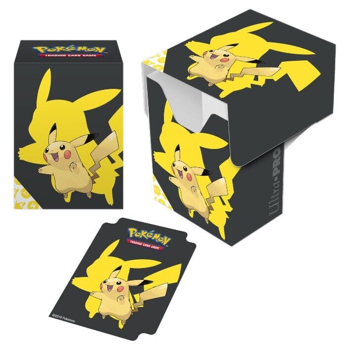 Ultra Pro Nintendo Pokemon Pikachu Deck Box for Collectible Cards with Dividers