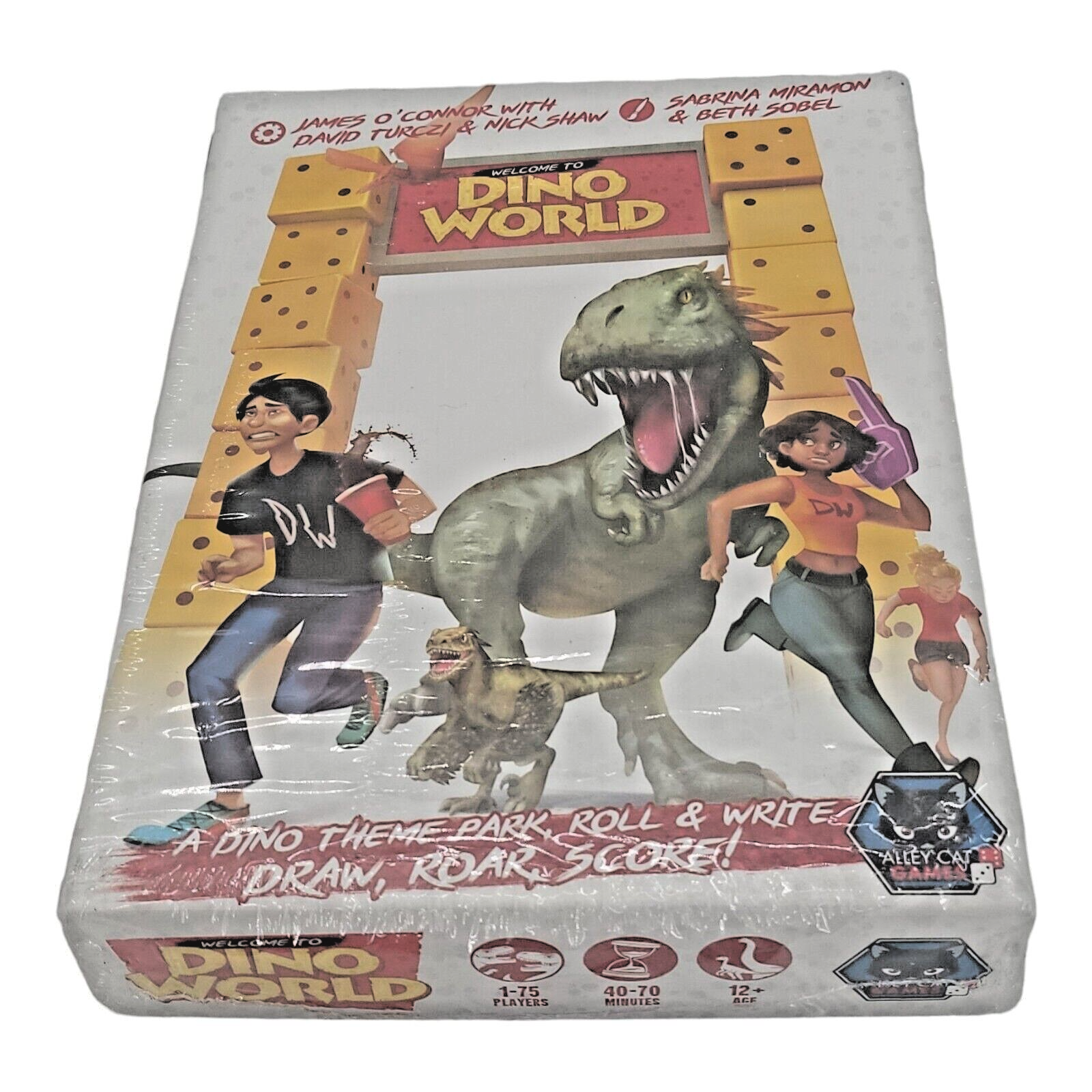 Alley Cat Games Dino World Dice Game 1 to 75 Players Age 12 and Up