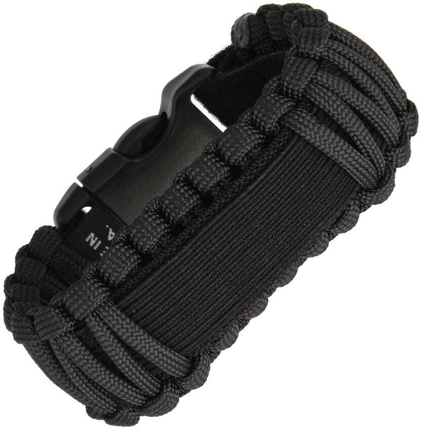 Survco Tactical WBBLKADJGS1 Replacement ParaCord Watch Band Black