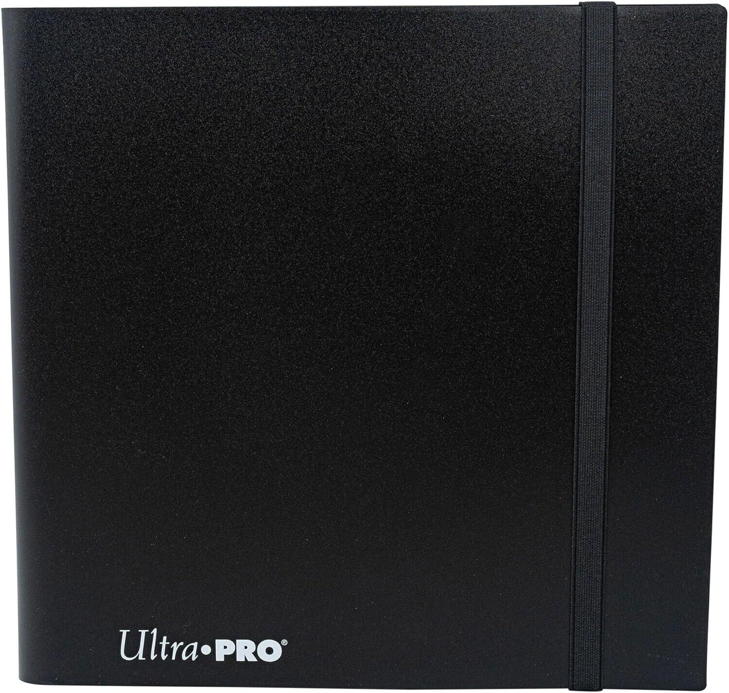 Ultra Pro Up Pro Binder Portfolios 12 Pocket Eclipse Holds 480 Cards Jet Black