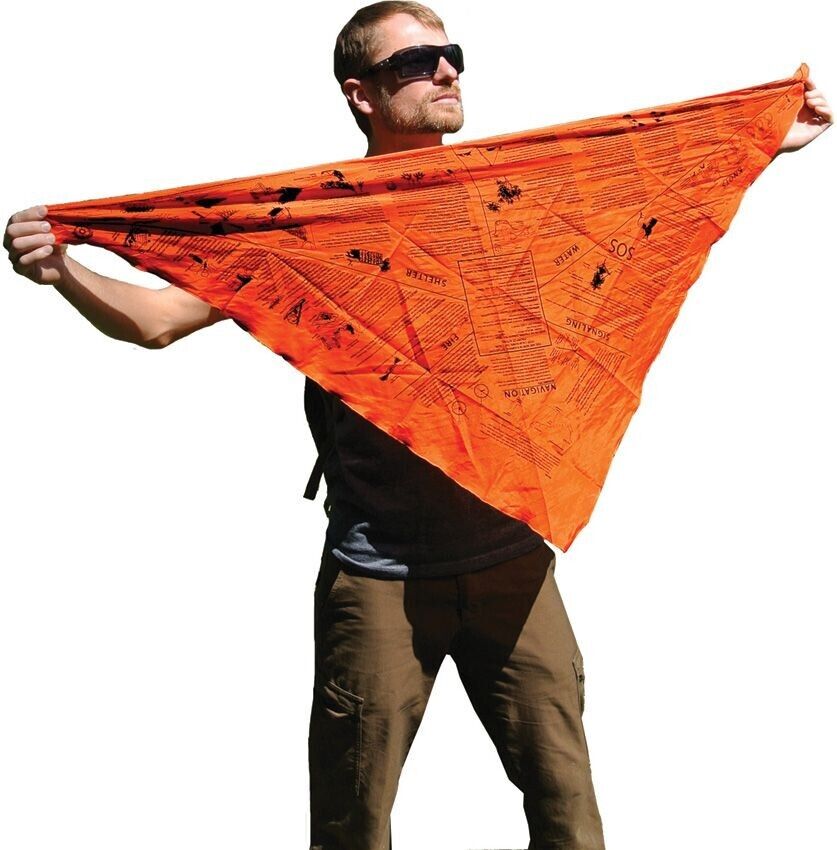 Survival Metrics Head For Survival Bandana With Info Throughout Versatile Orange