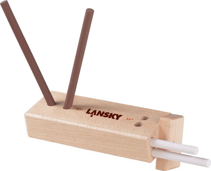 Lansky Four Rod Turn Box Knife Sharpener Medium Fine Grit LCD5D