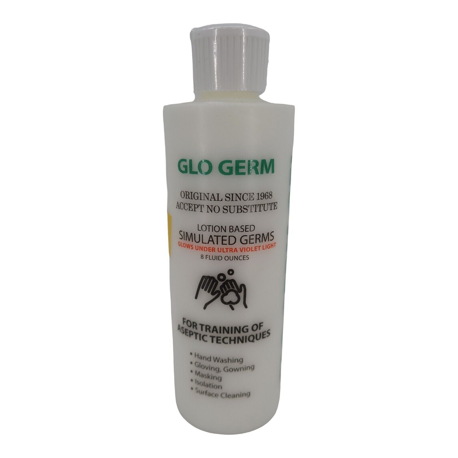 Glo Germ Gel Germ Simulator Original Cream Eight Oz Bottle