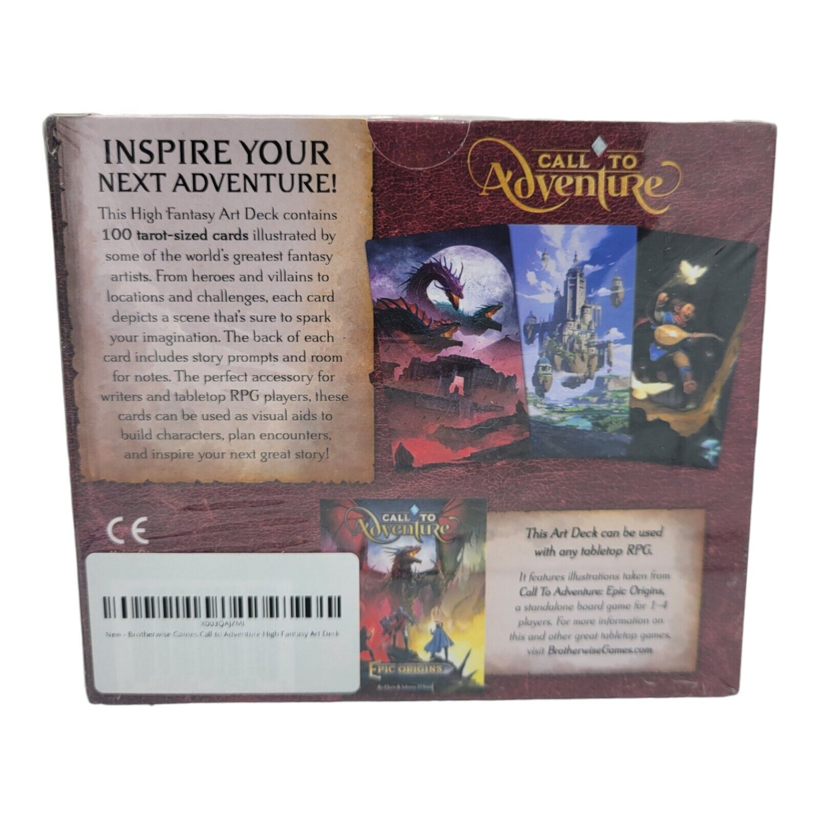 Brotherwise Games Call to Adventure High Fantasy Art Deck for Tabletop RPG