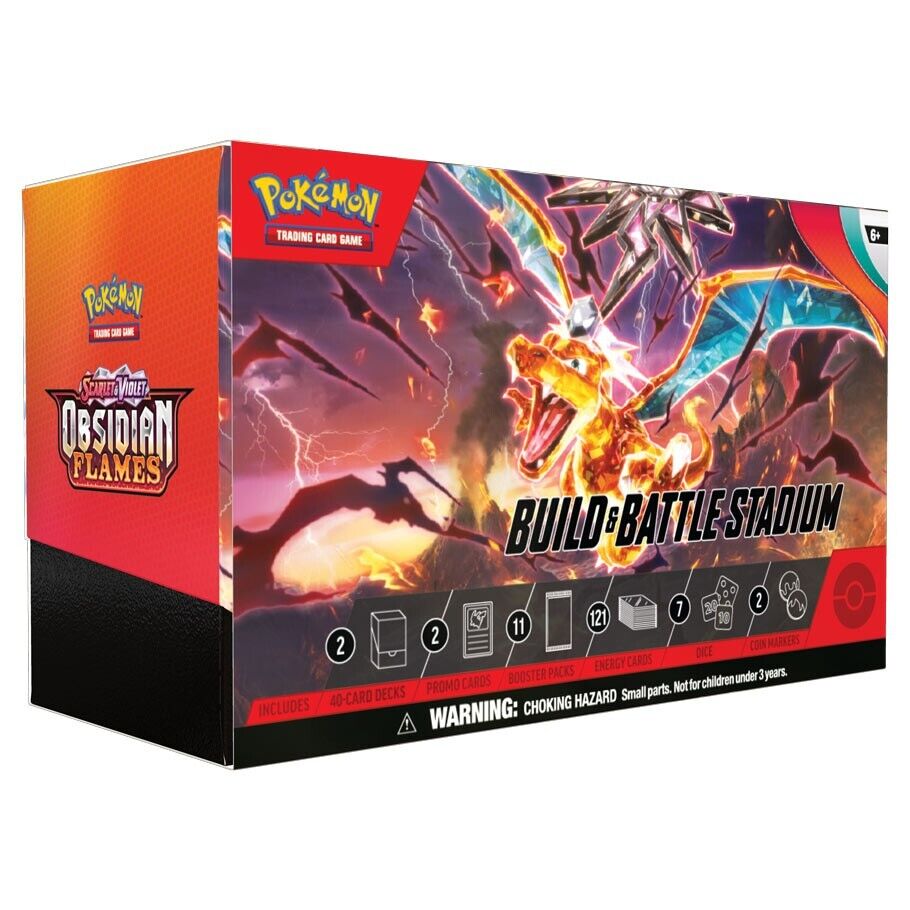 Nintendo Pokemon Scarlet and Violet Obsidian Flames Build and Battle Stadium TCG